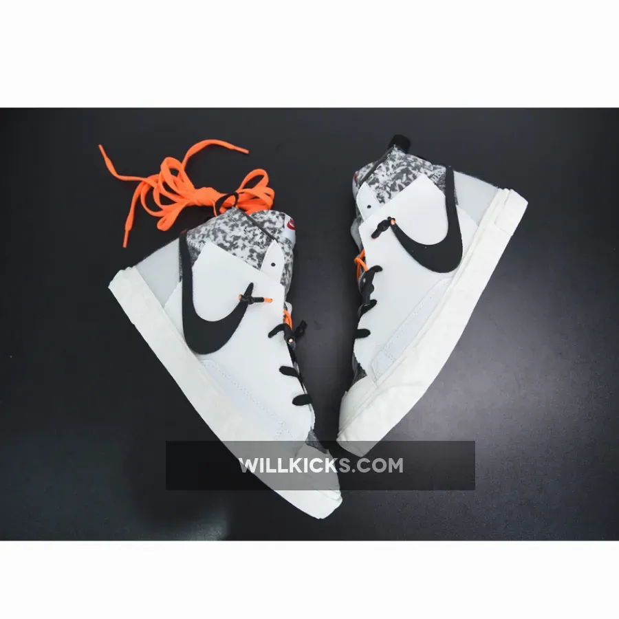 READYMADE x Nike Blazer Mid White/Vast Grey-Volt-Total Orange READYMADE x Nike Blazer Mid White/Vast Grey-Volt-Total Orange