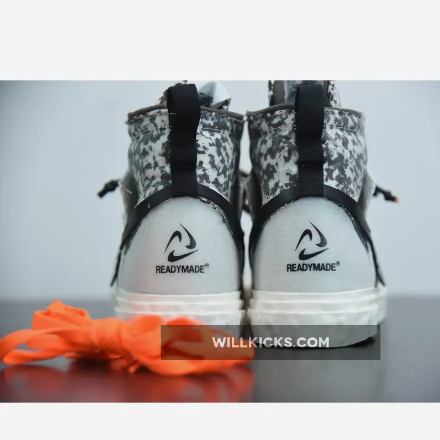 READYMADE x Nike Blazer Mid White/Vast Grey-Volt-Total Orange READYMADE x Nike Blazer Mid White/Vast Grey-Volt-Total Orange