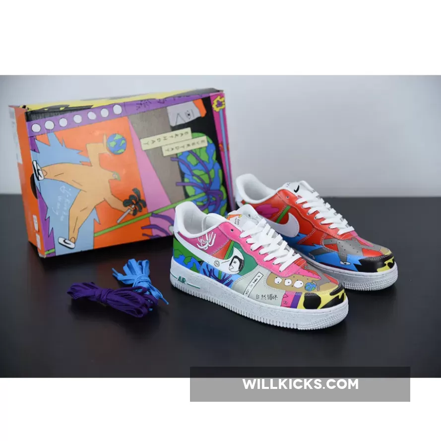 Ruohan Wang x Nike Air Force 1 Low White Multi-Color