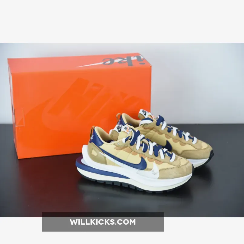 sacai x Nike VaporWaffle ‘Sesame Blue Void"