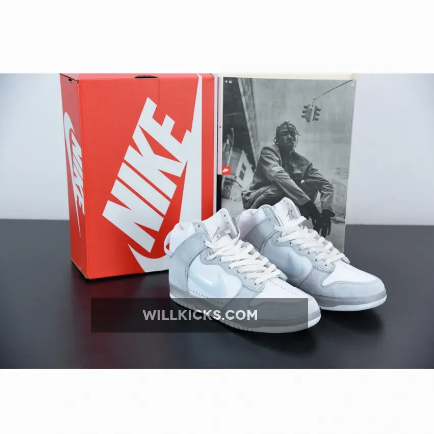 Slam Jam x Nike Dunk High White Platinum