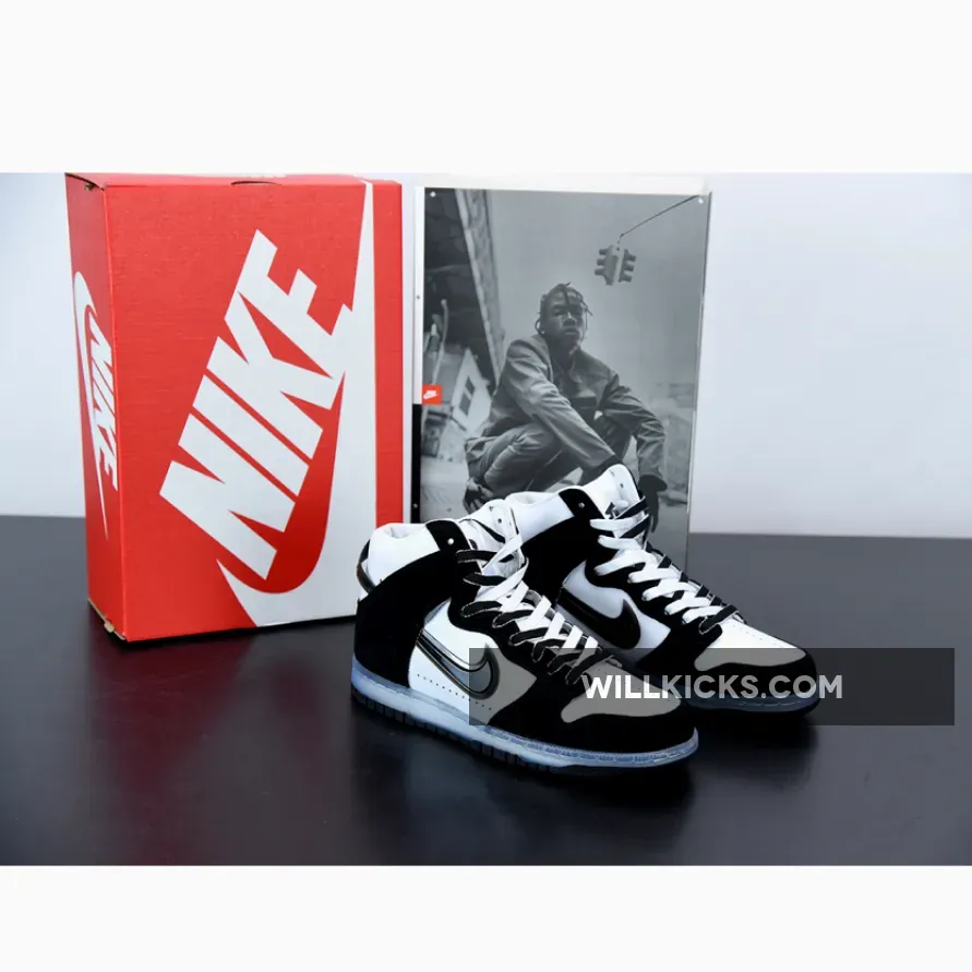 Slam Jam x Nike Dunk High White/Clear-Black