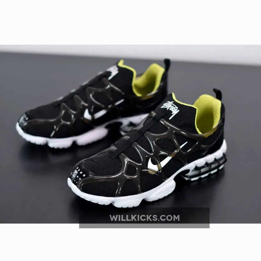 Stussy x Nike Air Zoom Spiridon KK Black/White-Bright Cactus Stussy x Nike Air Zoom Spiridon KK Black/White-Bright Cactus