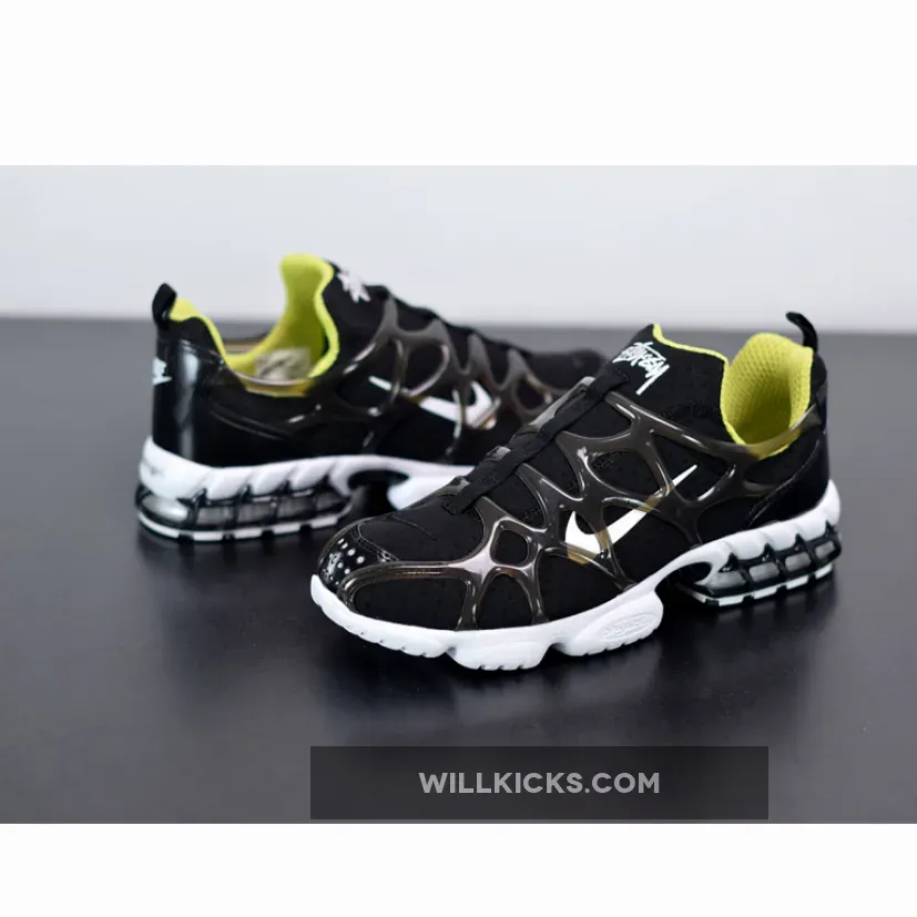 Stussy x Nike Air Zoom Spiridon KK Black/White-Bright Cactus Stussy x Nike Air Zoom Spiridon KK Black/White-Bright Cactus