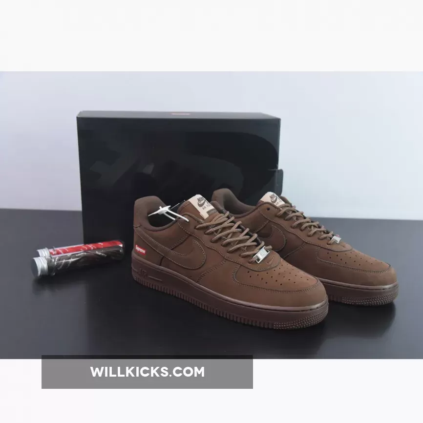 Supreme x Nike Air Force 1 Low Baroque Brown