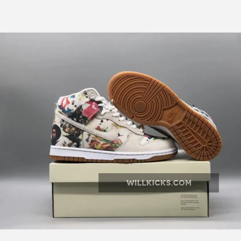 Supreme x Nike SB Dunk High Rammellzee Multi