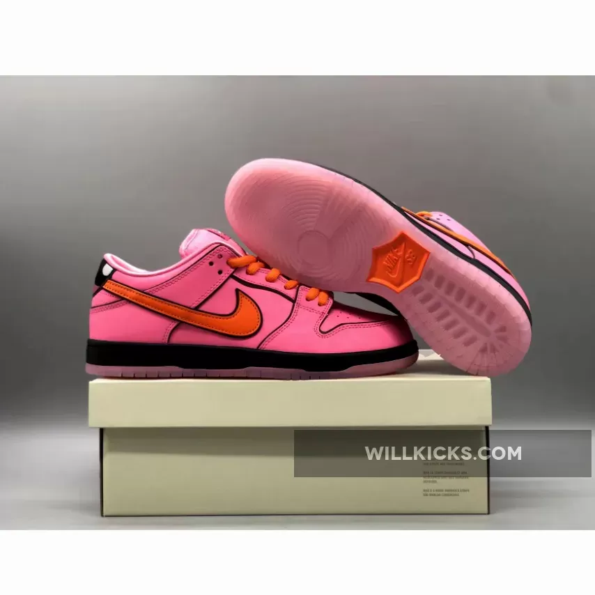 The Powerpuff Girls X Nike SB Dunk Low Blossom Lotus Pink
