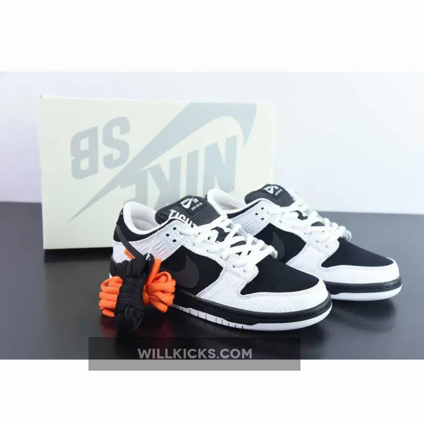 TIGHTBOOTH x Nike SB Dunk Low White/Black-Safety Orange
