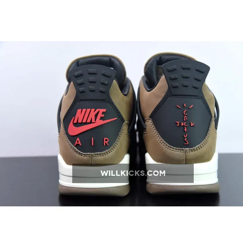 Travis Scott x Air Jordan 4 Olive Grey/Black Travis Scott x Air Jordan 4 Olive Grey/Black