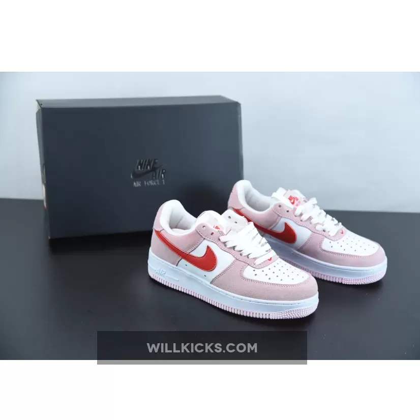Valentine’s Day 2021 x Nike Air Force 1 "Love Letter" Tulip Pink/White/University Red